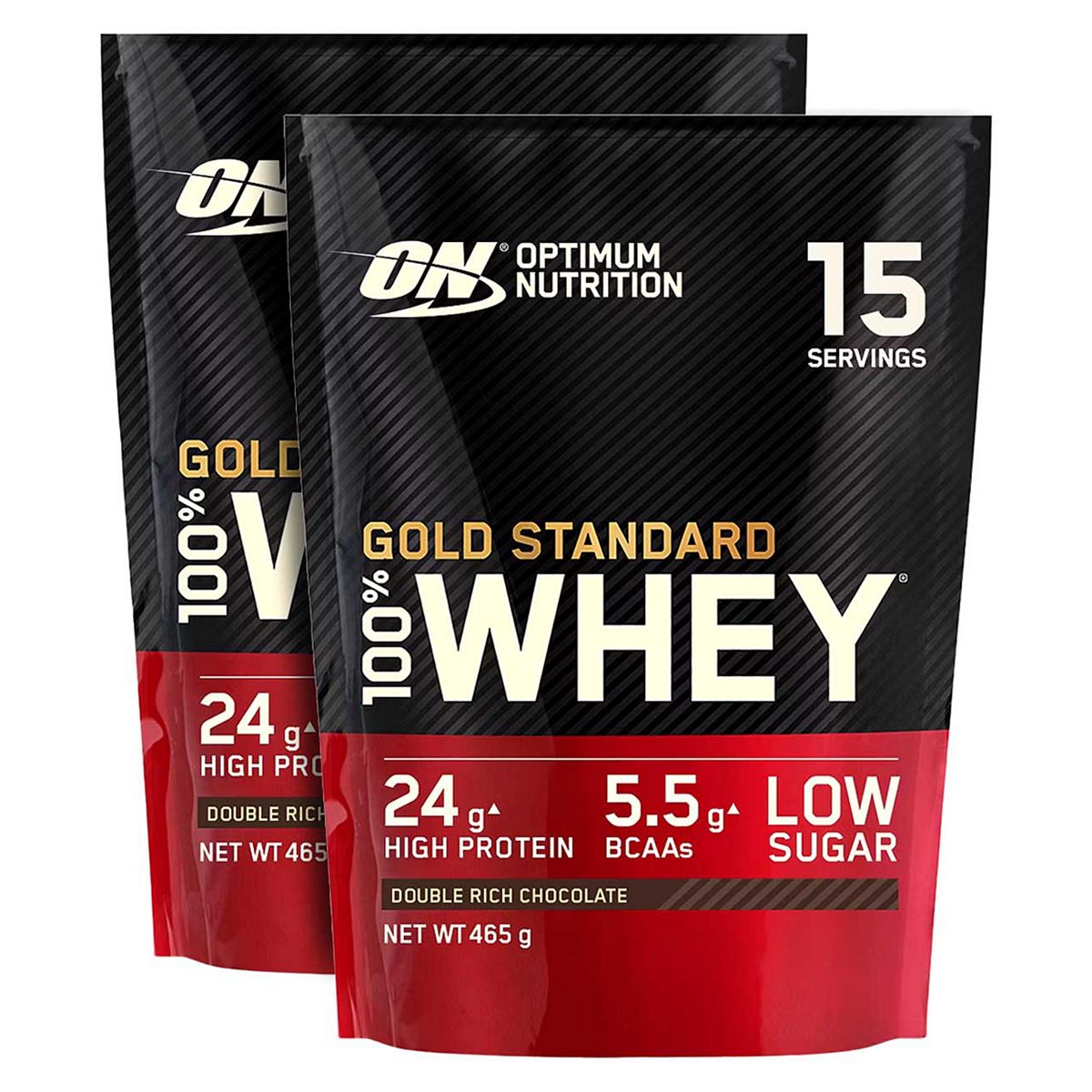 Optimum Nutrition Gold Standard 100% Whey Double Rich Chocolate 2 X 465G