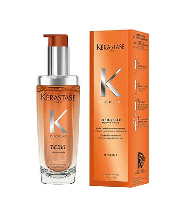 Krastase Oleo-Relax Hair Oil Morpho Huile Refillable Bottle, for Dry and Frizz-prone Hair with Marul
