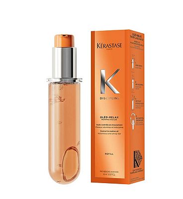 Krastase Oleo-Relax Hair Oil Morpho Huile Refill Capsule, for Dry and Frizz-prone Hair with Marula O