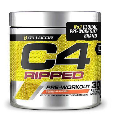 C4 Ripped Pre-Workout Tropical Punch 189g