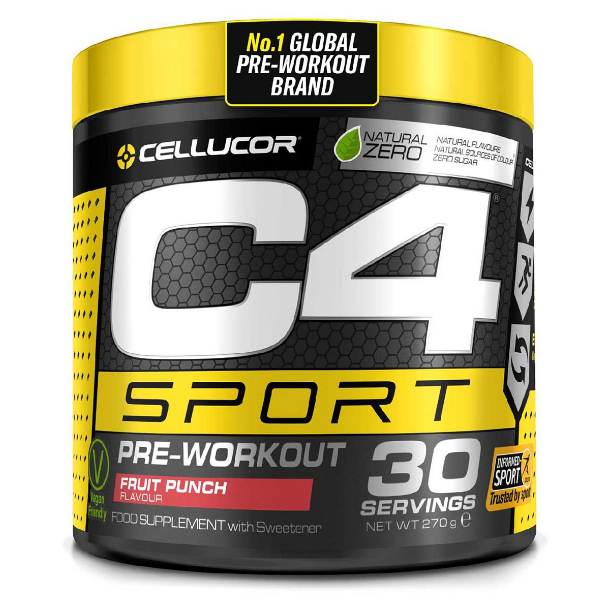 C4 Sport Pre-Workout Fruit Punch 270G