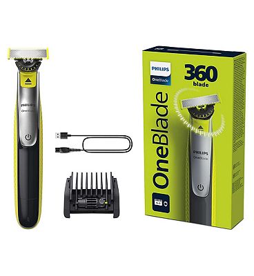 Philips OneBlade 360 for Face with 5-in-1 Adjustable Comb - Trim, Edge, Shave, QP2734/23