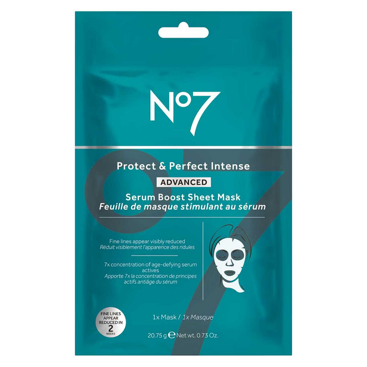 No7 Protect & Perfect Intense Advanced Serum Boost Sheet Mask20.5g