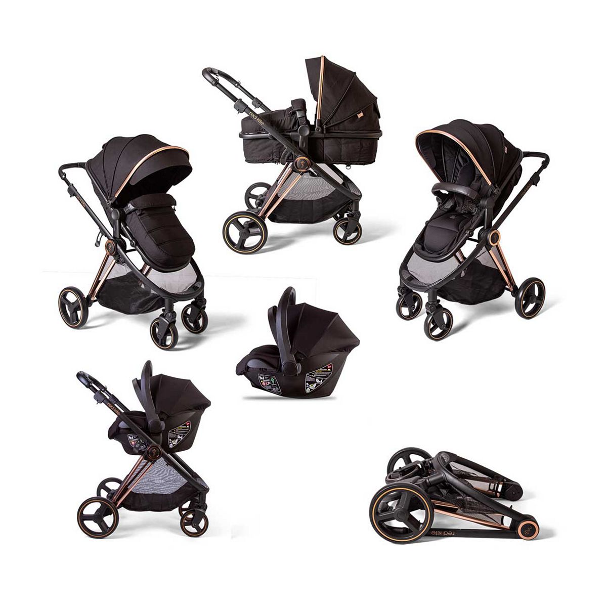 Red Kite Push Me Pace I Travel System - Amber