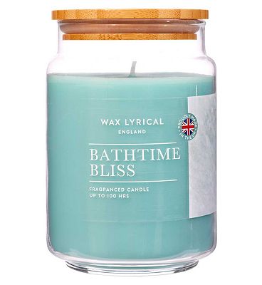 Wax Lyrical Large 475g Wax Filled Jar Bathtime Bliss