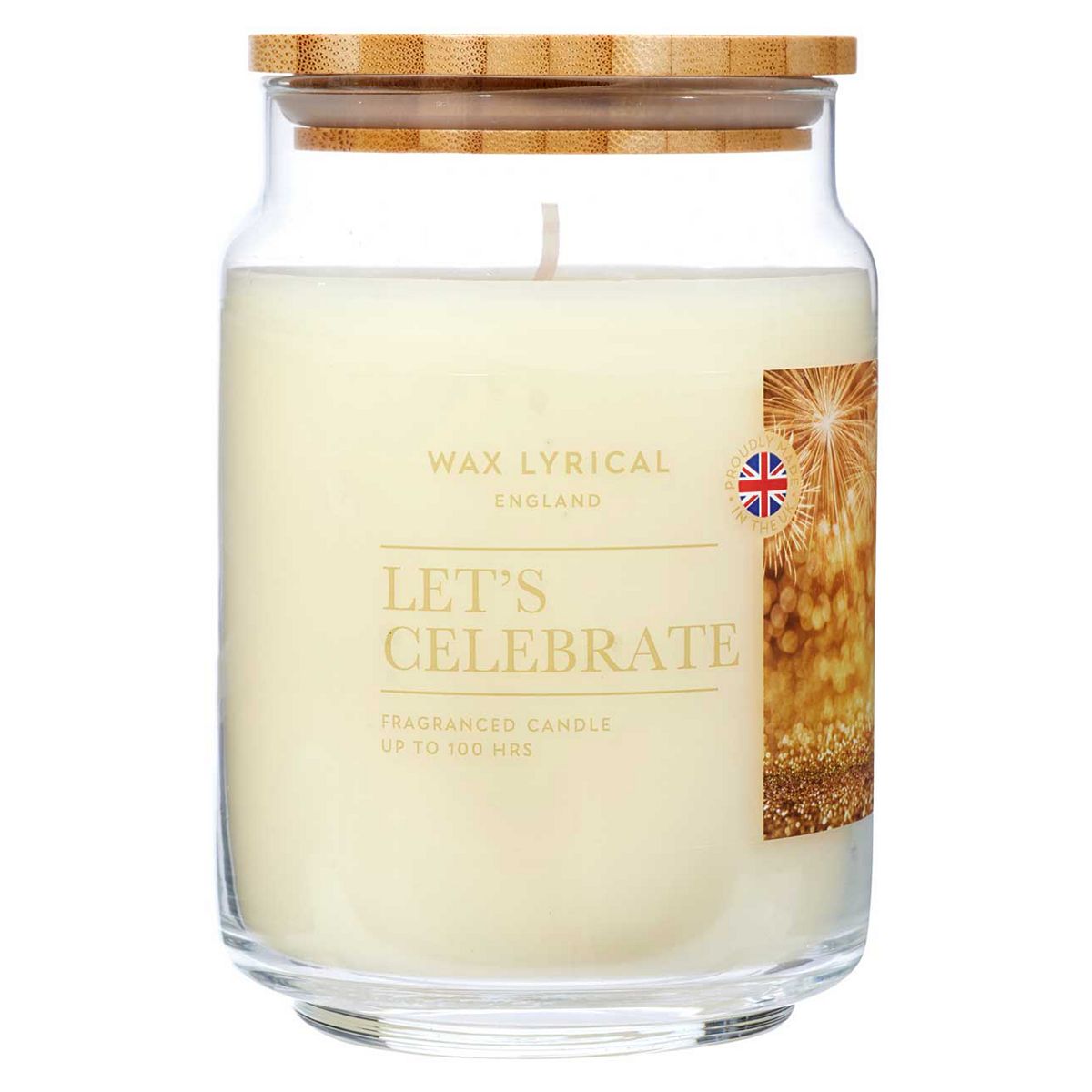 Wax Lyrical Large 475G Wax Filled Jar Lets Celebrate