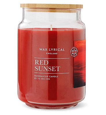 Wax Lyrical Large 475g Wax Filled Jar Red Sunset