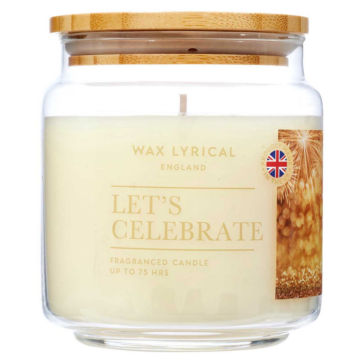 Wax Lyrical Medium 335G Wax Filled Jar Lets Celebrate