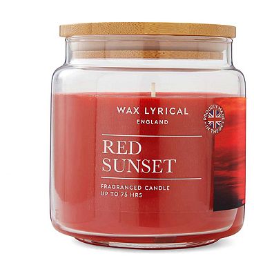 Wax Lyrical Medium 335g Wax Filled Jar Red Sunset