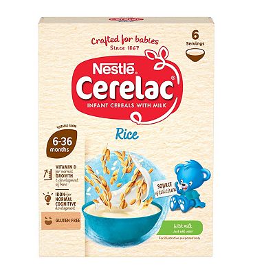 Nestlé CERELAC Rice Based Fortified Infant Cereal with Milk 6 Months Plus 160g