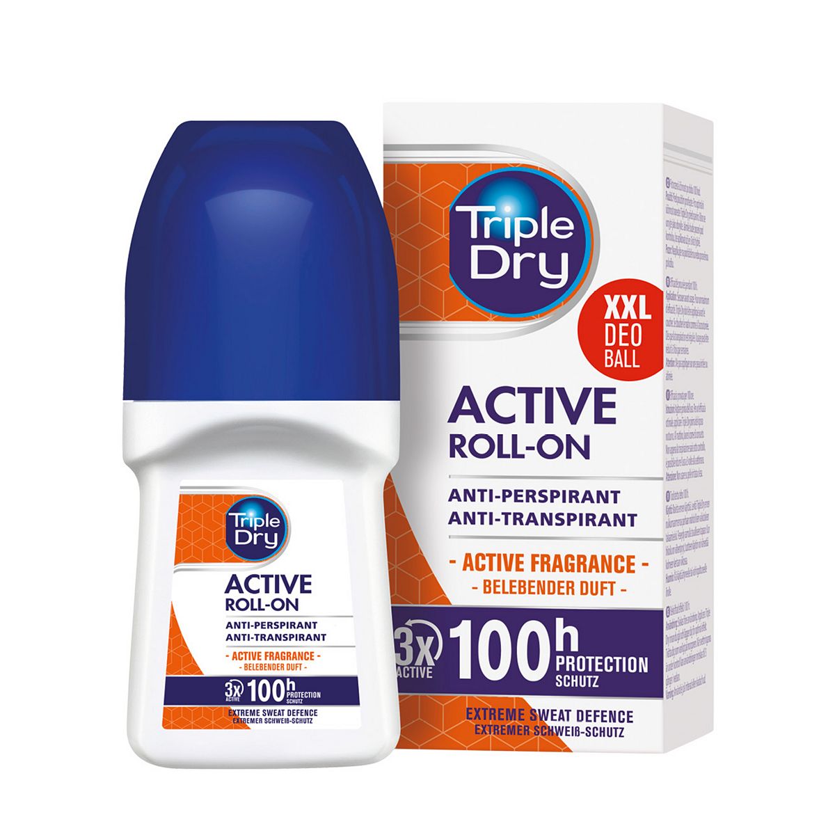 Triple Dry Active Fragrance Anti-Perspirant Roll On 50ml