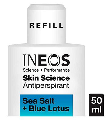 INEOS Skin Science Sea Salt + Blue Lotus Antiperspirant Deodorant Roll On Refill 50ml