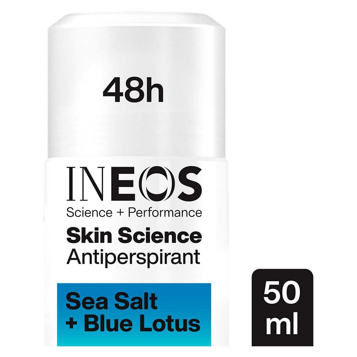 Ineos Skin Science Sea Salt + Blue Lotus Antiperspirant Deodorant Roll On 50Ml
