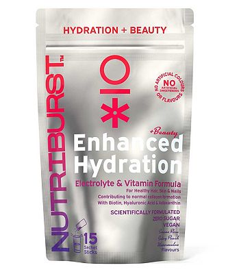 Click to view product details and reviews for Nutriburst Enhanced Hydration And Beauty Powder Mixed Flavour Sachets 3g 15s.
