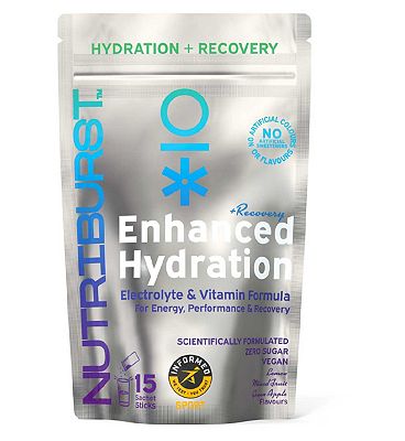 Click to view product details and reviews for Nutriburst Enhanced Hydration And Recovery Powder Mixed Flavours Sachets 3g 15s.