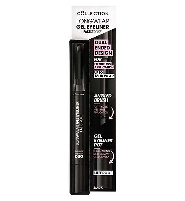 Collection Fast Stroke Longwear Gel Eyeliner And Brush Duo Shade 1 Black 1.2g Black