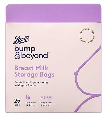 Boots Bump & Beyond Breast Milk Store Bags
