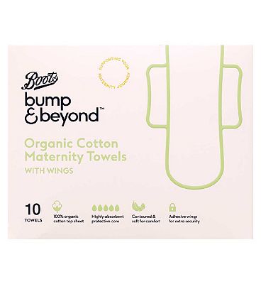 Boots Bump & Beyond Organic Cotton Maternity Towels With Wings