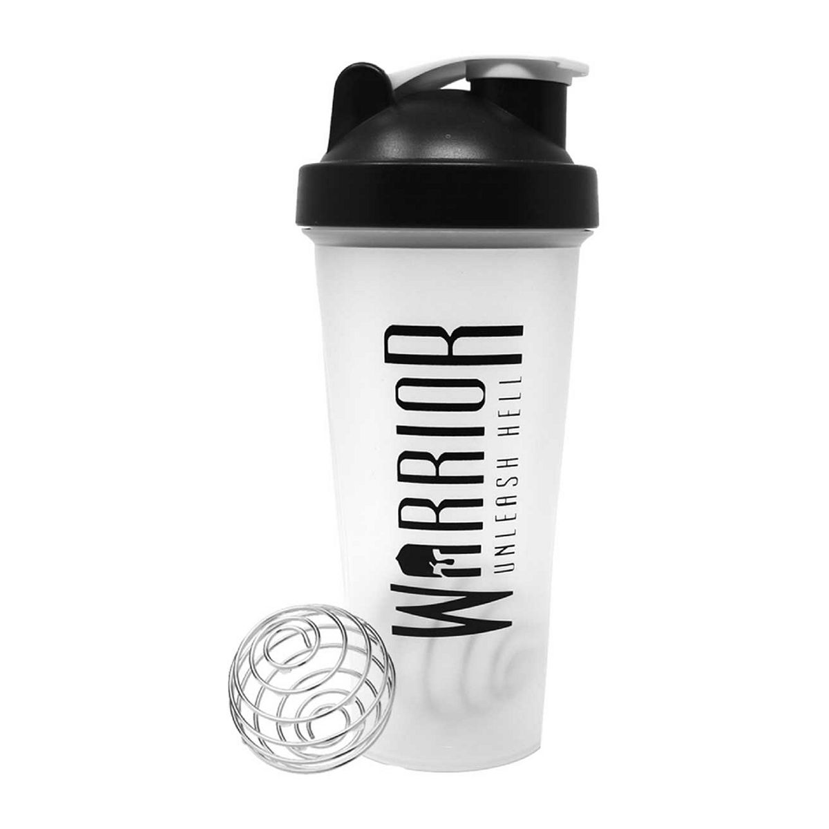 Protein Shaker Bottle 600ml - Warrior - Mixer Blender Cup with Ball, Plastic - Image 5