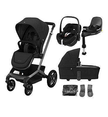 Maxi Cosi Fame Travel System (Pebble 360 Pro & Base Kit) Twillic Black