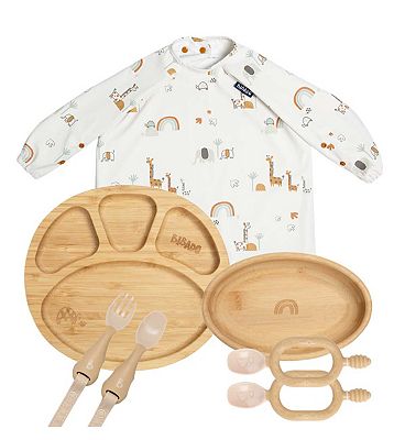 Bibado Bamboo Weaning Essentials Bundle - Serengeti Spaghetti