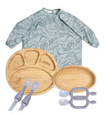 Bibado Bamboo Weaning Essentials Bundle - Dino Roar