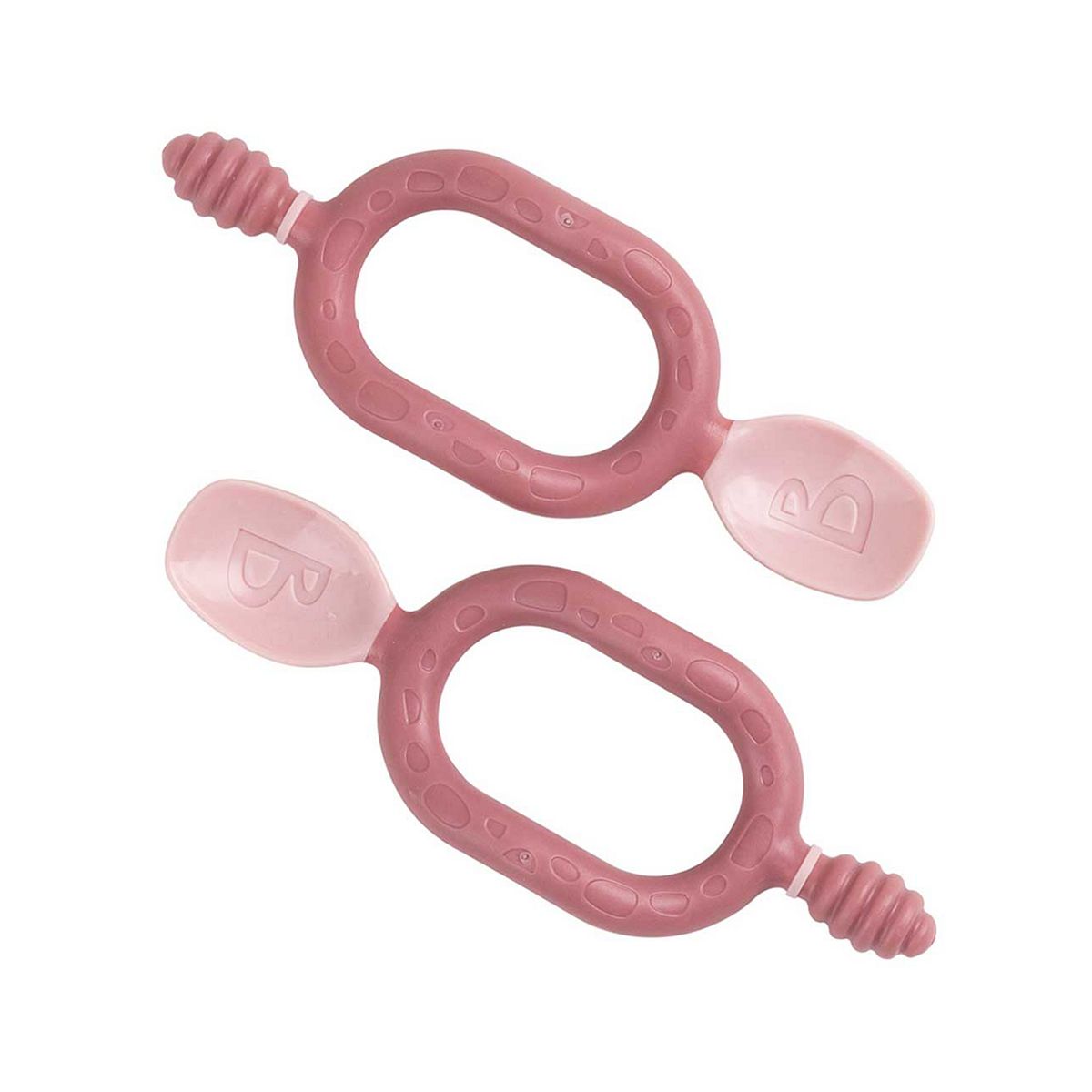 Bibado Dippit Multi Stage Weaning Spoon Two Pack - Blush