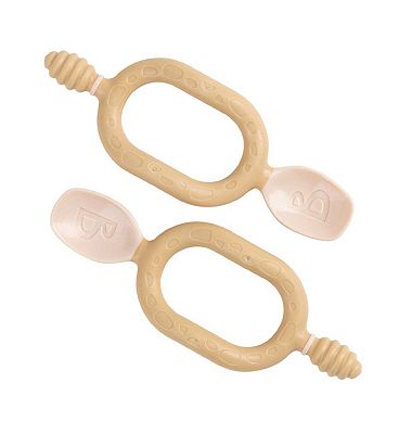 Bibado Dippit Multi Stage Weaning Spoon Two Pack - Fawn