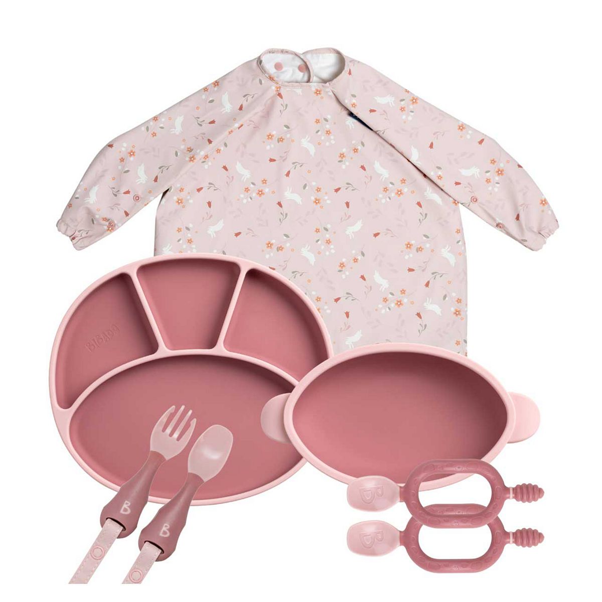 Bibado Silicone Weaning Essentials Bundle - Botanical Bunnies