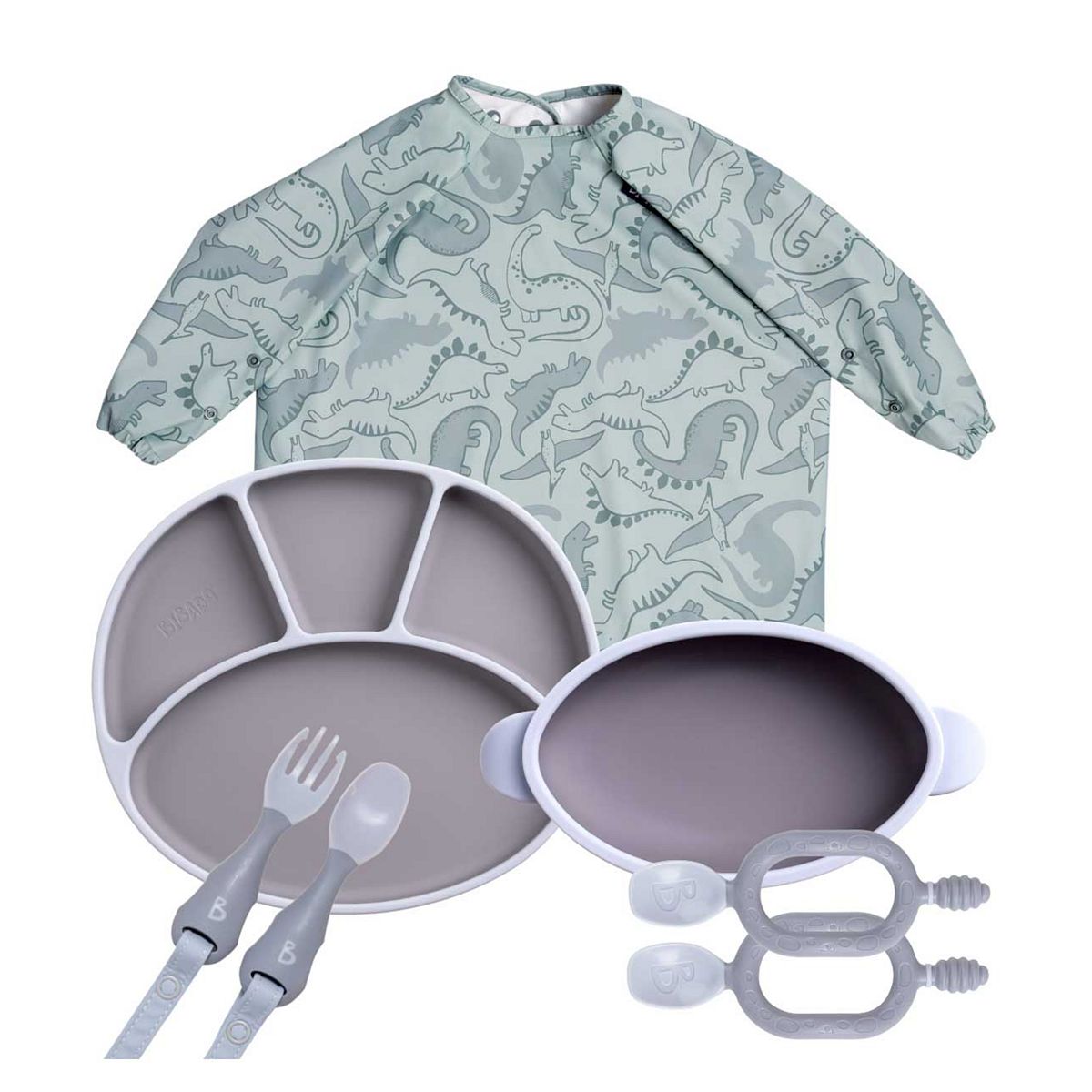 Bibado Silicone Weaning Essentials Bundle - Dino Roar