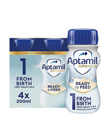 Aptamil 1 First Baby Milk Formula Liquid from Birth 200ml (12)