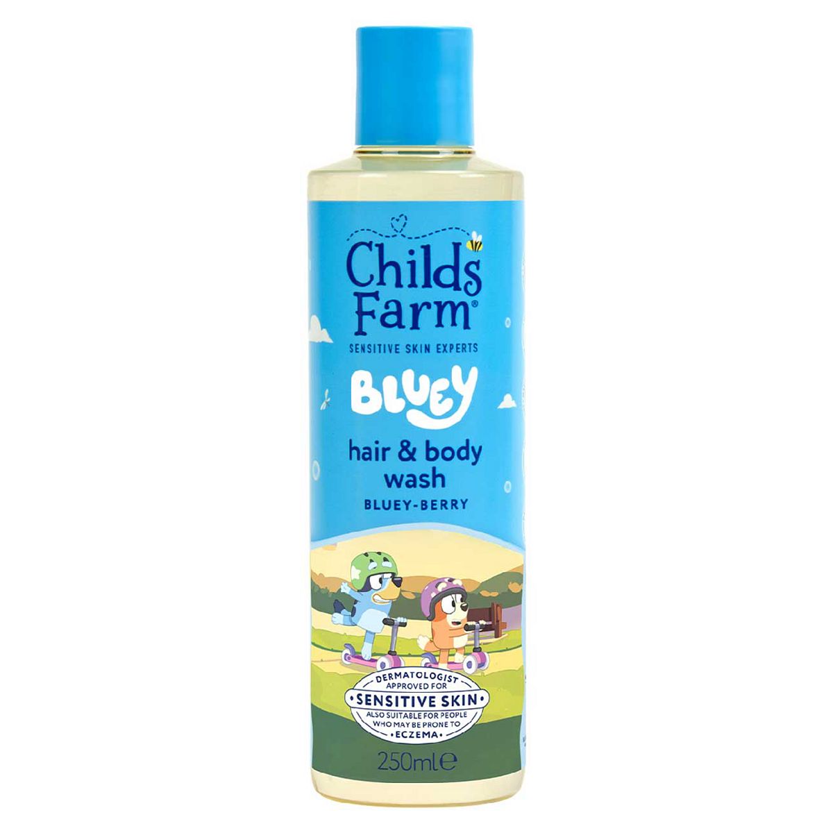 Child's Farm Childs Farm Bluey Hair & Body Wash250 Ml Gentle Tear-Free Formula For Kids, Babies Sensitive Skin, 250ml