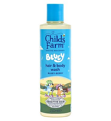 Childs Farm Bluey Hair & Body Wash 250ml Gentle Tear-Free Formula for Kids, Babies & Sensitive Skin