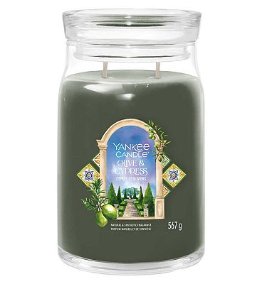 Yankee Candle Signature Large Jar Olive & Cypress 567g