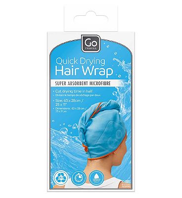 Go Travel Quick Drying Hair Wrap (Blue)