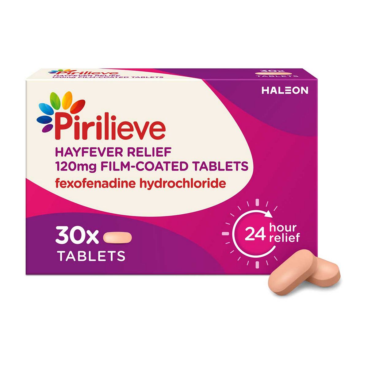 Pirilieve Hayfever Relief 120Mg Film-Coated Tablets - 30