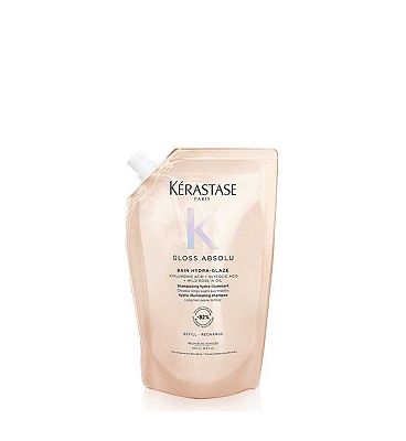 Krastase Gloss Absolu Refill Pouch Shampoo with Glycolic Acid, Hyaluronic Acid & Wild Rose in Oil 50