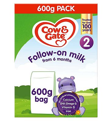 Cow & Gate First Follow On Milk Bag In Box 600g