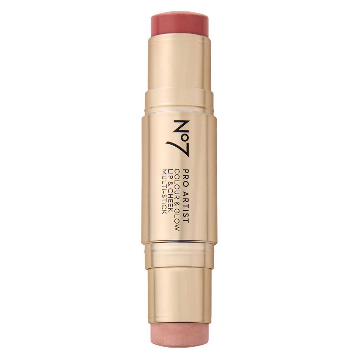 No7 Pro Artist Colour & Glow Lip Cheek Multi-Stick Rose Pink/pearl 2X5.3g