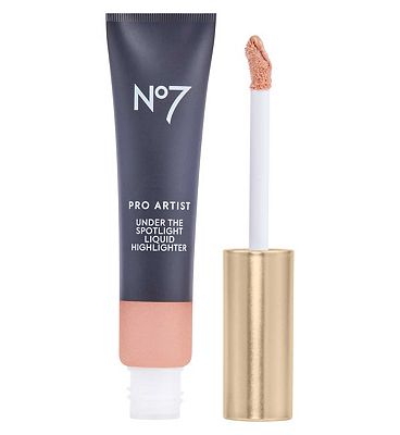 No7 Pro Artist Under the Spotlight Highlighter 10ml - Gold Glow Gold Glow