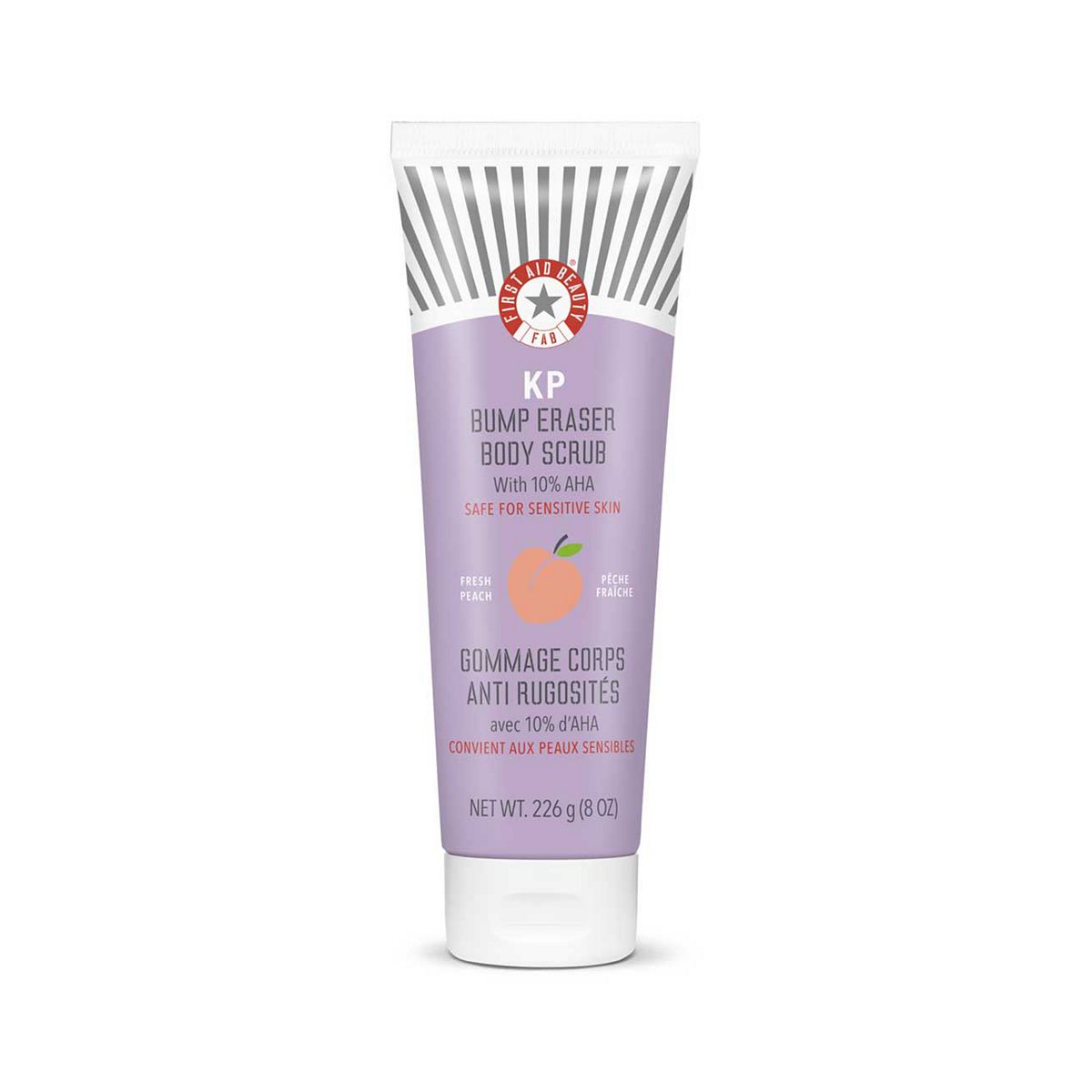 First Aid Beauty Kp Bump Eraser Body Scrub With 10% Aha Fresh Peach 226g