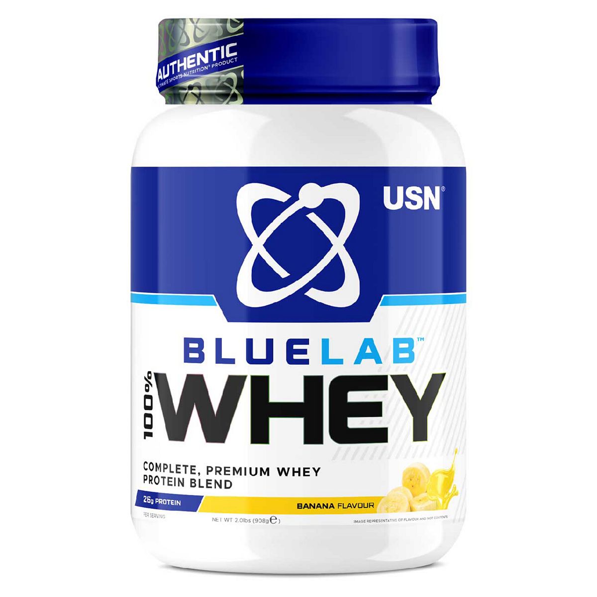 Usn Blue Lab Whey Protein Powder Banana 908G
