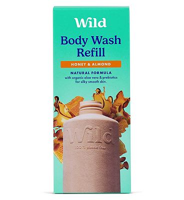 Wild Body Wash Refill, Honey & Almond, 300ml