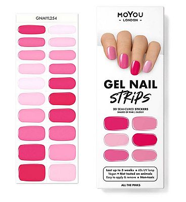 Moyou London Gel Nail Strip - All The Pinks