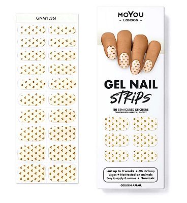 MoYou London Gel Nail Strip  - Golden Affair