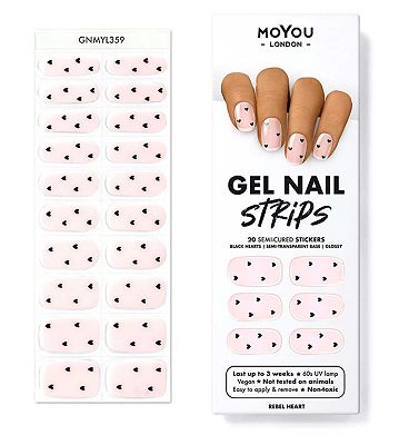 Moyou London Gel Nail Strip - Rebel Heart