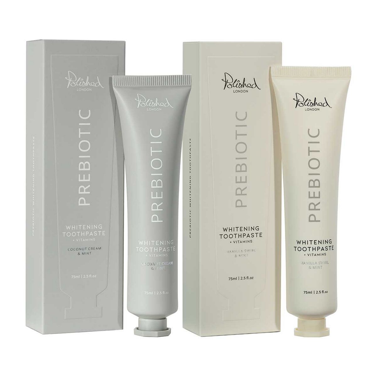 Polished London Whitening Prebiotic Toothpaste With Prebiotics Duo