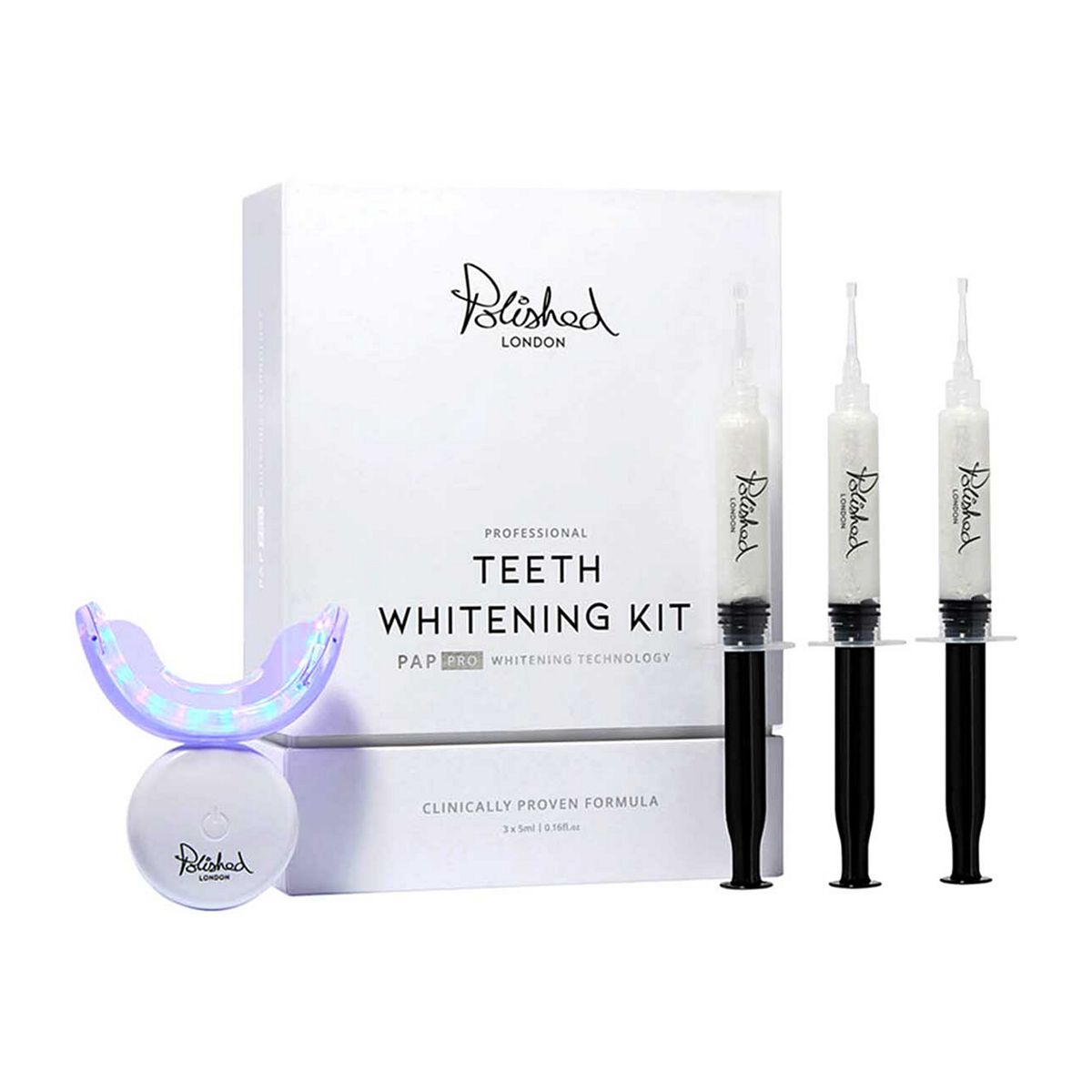 Polished London Professional Teeth Whitening Kit With Pap Pro Technology 5Ml 3S
