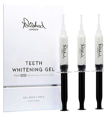 Polished London Teeth Whitening Pap Pro Whitening Gel Syringes 3x5ml