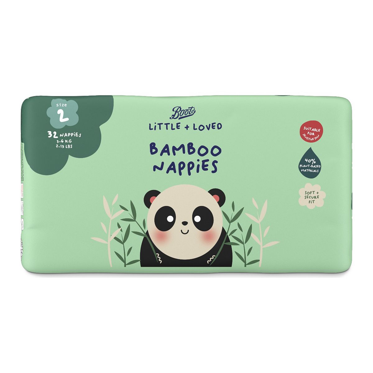   Baby   Little + Loved Bamboo Nappies Size 2 32 3Kg-6Kg